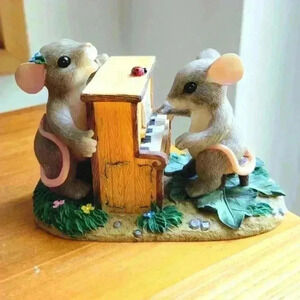 Charning Tails Fitz and Floyd Music Together SIGNED by Artist Dean Griff No Box